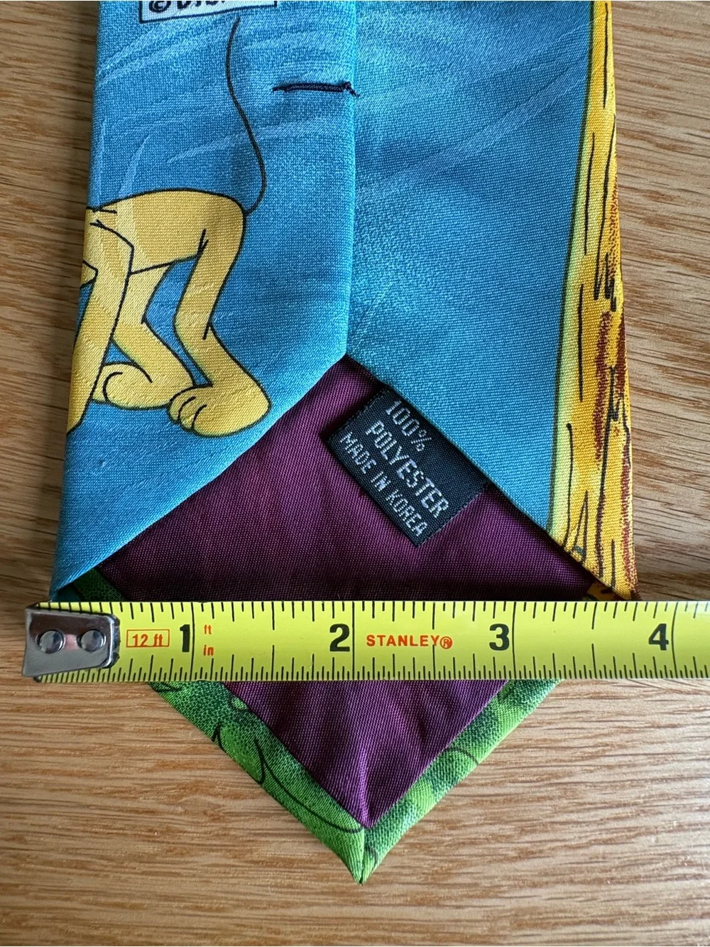 Lot 2 Men's Vintage Ties: Disney Mickey Golf & Tommy Hilfiger Silk USA Made